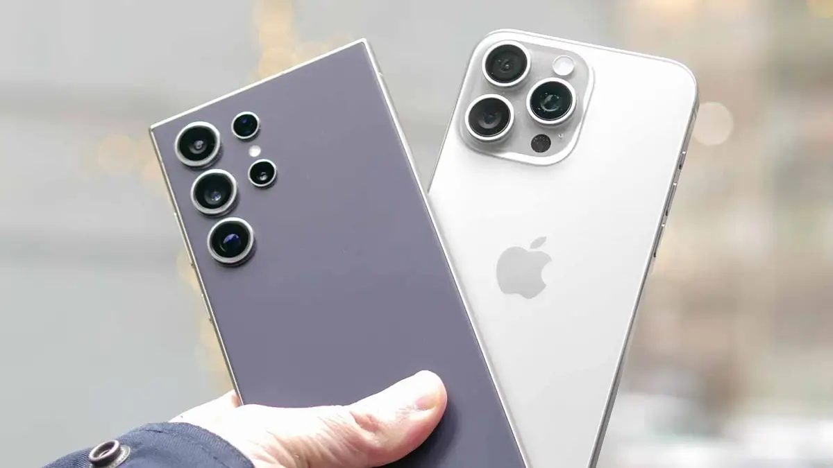 مقارنة ايفون 15 برو ماكس وسامسونج S24 الترا