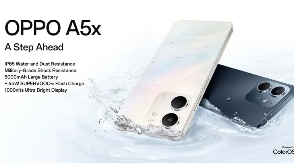 الإعلان عن هاتف Oppo A5x