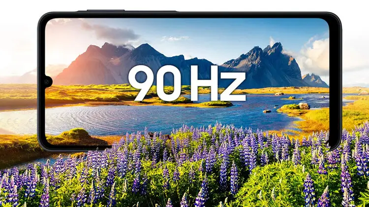 شاشة سامسونج A07 تدعم 90hz