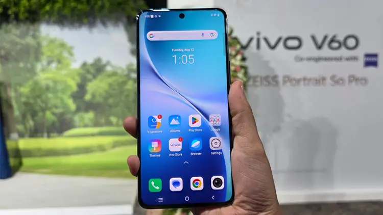 شاشة هاتف فيفو V60