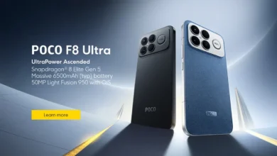 الإعلان عن Poco F8 Ultra و F8 Pro بمعالجات رائدة ونظام صوتي 2.1 من Bose