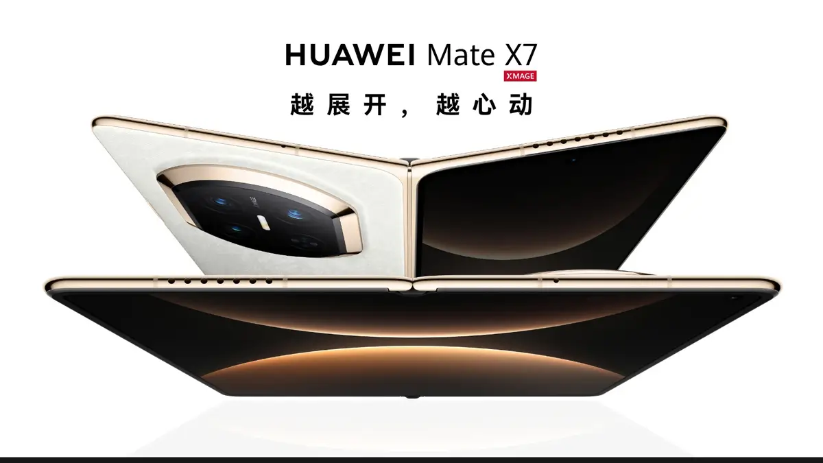 تقديم هاتف Huawei Mate X7 القابل للطي بمعالج جديد وبطارية أفضل