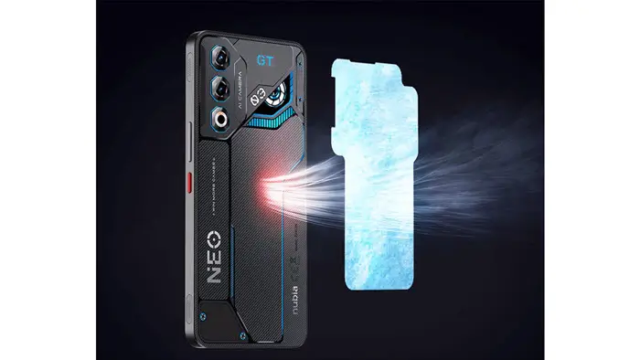 نظام التبريد في نوبيا نيو 3 جي تي