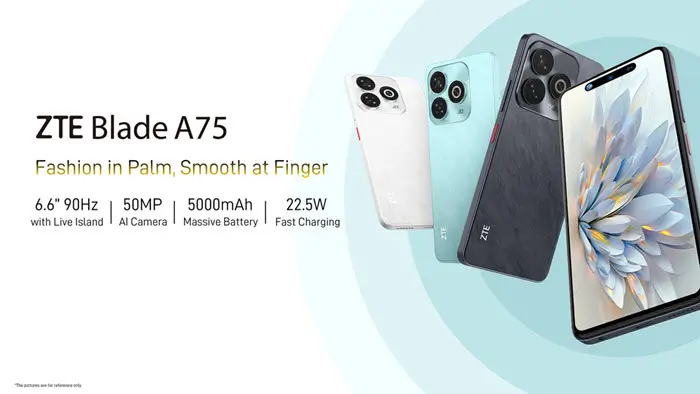 مواصفات و سعر ZTE A75 4G