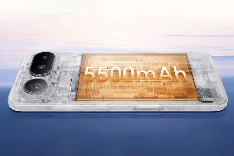 بطارية 5500 مللي أمبير في هيكل نحيف 6.1 مم