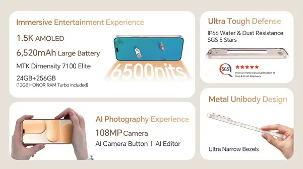 مميزات هونر 600 لايت