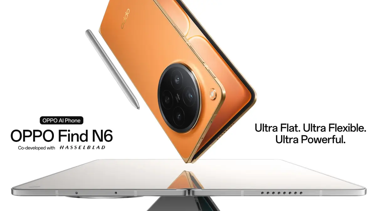تقديم هاتف Oppo Find N6 بشاشة مطورة تقلل أثر الطي وبطارية 6000mAh